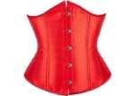 Red Sexy Satin Vintage Underbust Waist Training Corset Bustier