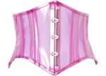 Pink Vinyl Mini Corset By Waspie Corset