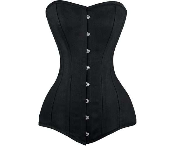 26 Steel Boned Women's Cotton Long Torso Hourglass Corset