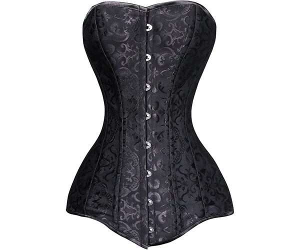 26 Steel Boned Women's Cotton Long Torso Hourglass Corset