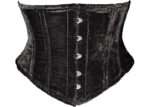 Hourglass Corset Underbust Black Velvet