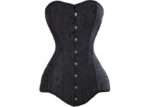 Waspie Corset's Hourglass Overbust Corset Longline Steel Boned Waist Training Bustier