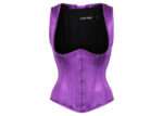 Purple High Back Underbust Corset With Straps