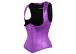 Purple High Back Underbust Corset With Straps