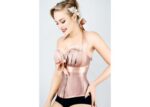 Rose Gold Halterneck Strap Overbust Ribbon Corset