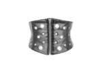 Matt Black PVC Corset Inspired Steampunk Belt