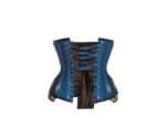 Longline Turquoise Underbust Waist Training Corset With Flossing