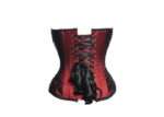 Instant Shape Burgundy Brocade Gothic Overbust Corset Longline