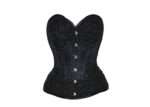 Black Satin Gothic Couture Corset