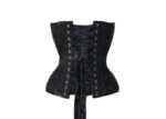 Black Satin Gothic Couture Corset