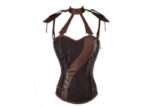 Steampunk Corset With Leather Cage Straps