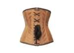 Embroidered Crunch Leather Underbust Corset