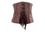 Steampunk Spiral Steel Boned Faux Leather Underbust Corset