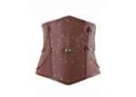 Steampunk Spiral Steel Boned Faux Leather Underbust Corset