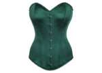 Instant Shape Dark Green Satin Waist Cinching Longline Overbust