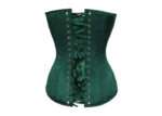 Instant Shape Dark Green Satin Waist Cinching Longline Overbust