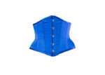 COBALT BLUE SATIN WAIST TRAINING WASPIE UNDERBUST