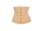 Underbust Waist Trainer Beige Cotton Curved Hem