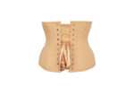 Underbust Waist Trainer Beige Cotton Curved Hem