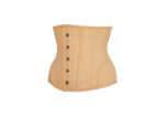 Underbust Waist Trainer Beige Cotton Curved Hem