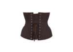 Style: Underbust, Regular Length Range: Expert Waist Training Corset Design Features: Hip Panels, Additional Boning, Curved Hem Colour: Espresso Fully Adjustable Lacing: Corset Cording Achievable Waist Reduction: 10-13cm Back Modesty Panel Strong Waist Tape 6 Suspender Loops Outer Material: 100% Cotton Lining: 100% Cotton Twill 18 x 7mm Spiral Steel Bones, 4 x 7mm Flat Steel Bones Steel Busk Length: 21cm (Corset Size 20"-24") 24cm (Corset Size 26"-38")