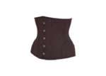 Style: Underbust, Regular Length Range: Expert Waist Training Corset Design Features: Hip Panels, Additional Boning, Curved Hem Colour: Espresso Fully Adjustable Lacing: Corset Cording Achievable Waist Reduction: 10-13cm Back Modesty Panel Strong Waist Tape 6 Suspender Loops Outer Material: 100% Cotton Lining: 100% Cotton Twill 18 x 7mm Spiral Steel Bones, 4 x 7mm Flat Steel Bones Steel Busk Length: 21cm (Corset Size 20"-24") 24cm (Corset Size 26"-38")