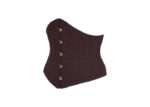 Expert Waist Training Cotton Waspie Corset in Espresso