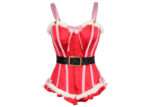 Mrs Claus Steel Boned Strap Xmas Corset