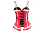 Mrs Claus Steel Boned Strap Xmas Corset