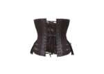 Brown Striped Steampunk captain Underbust with Pouches