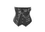 Black Brocade Wild West Underbust Corset