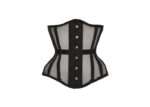 Longline Waist Training Black Mesh Underbust