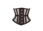 Black Mesh Waspie Underbust Waist Training Corset