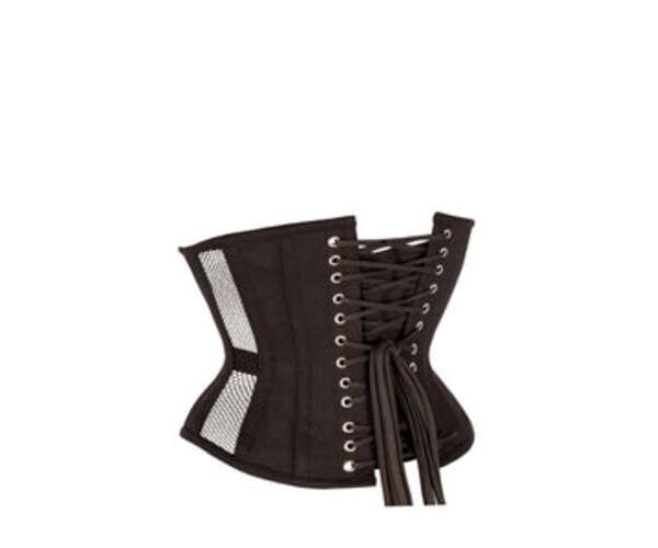 Black Mesh Waspie Underbust Waist Training Corset