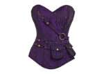 Purple Longline Steampunk Corset