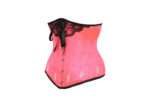 Longline Hot Pink Underbust Waist Cinching Corset With Flossing