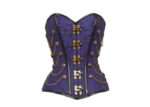 Purple Waist Taming Steampunk Corset With Chains