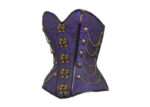 Purple Waist Taming Steampunk Corset With Chains