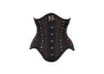 Underbust Steampunk Corset With Steel Busk and Swing Hook