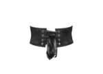 Black Satin Gothic Waspie Belt