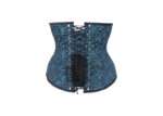 Beautiful Turquoise Waist Training Underbust Corset- Longline