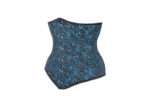 Beautiful Turquoise Waist Training Underbust Corset- Longline