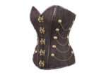 Brown Waist Taming Steampunk Corset With Chains