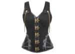 Black Steampunk Overbust with Shoulder Strap