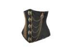 Alternating Stripe Steampunk Underbust