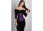 Purple Steampunk Longline Gothic Underbust Corset