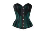 Historic Inspired Gothic Green Waist Taming Overbust