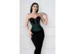 Historic Inspired Gothic Green Waist Taming Overbust