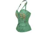 Military Inspired Burlesque Strap Corset