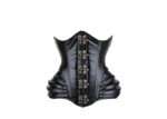 Black Gothic Underbust corset with Swing Hook Closure